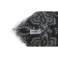 thumbnail image 3 of TreeWool (Pack of 2) Damask Accent Decorative Cotton Throw Pillow Covers (18 x 18 Inches, Black & Gray), 3 of 6