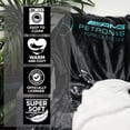 thumbnail image 3 of F1 Mercedes AMG Petronas Official Fleece Blanket | Super Soft Warm Throw with Sherpa Reverse Formula One Design | Perfect For Home Bedroom Sleepovers & Camping | Size 47 x 59”, 3 of 6