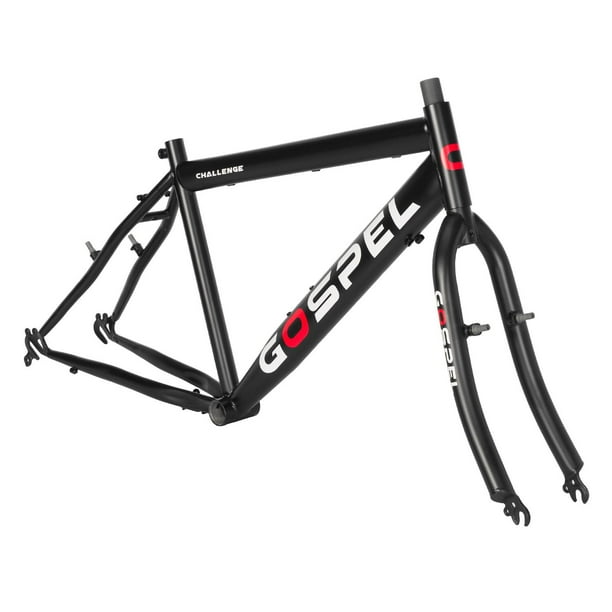 Cuadro para bicicleta R24 Gospel Negro Ys-20133 Acero MTB 24 M V-Brake