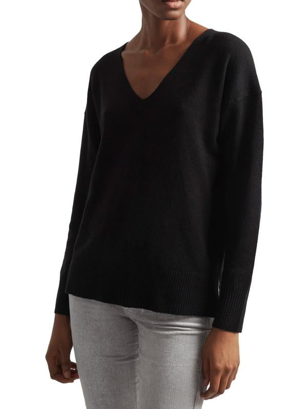 black tunic sweater