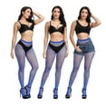 thumbnail image 2 of fastboy 1 Paire de Collants à Bretelles à la Mode, Design Troué, Attrayant, Confortable au Toucher, Bleu Royal, 2 of 9
