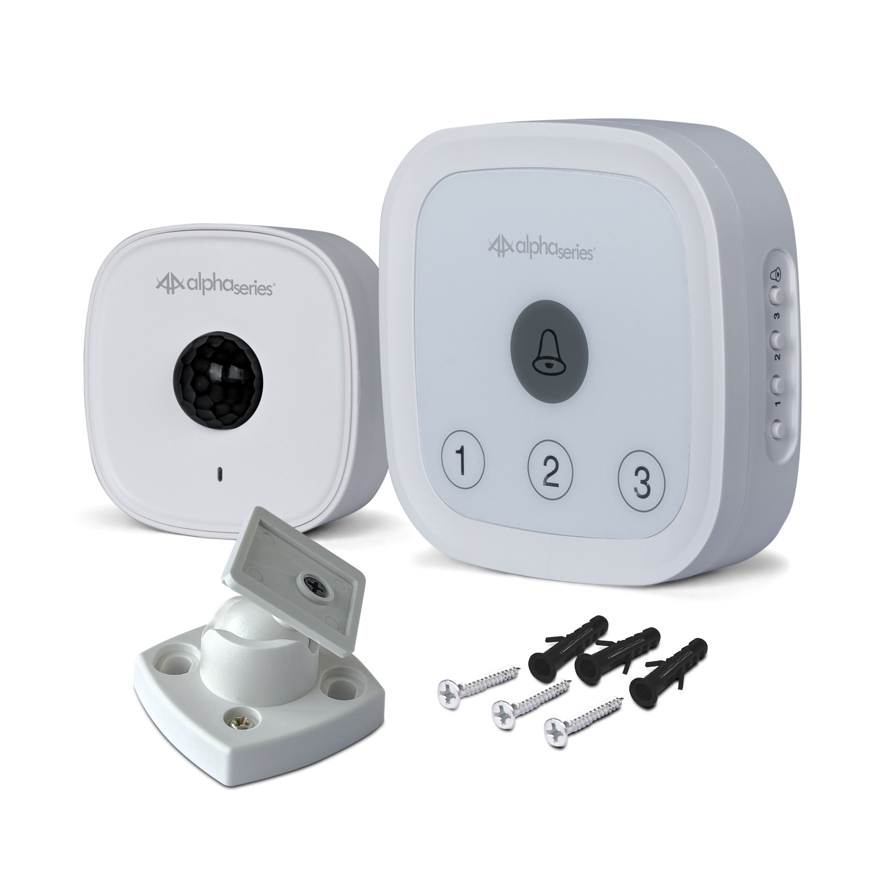 Swann Alpha Series Wireless Motion Sensor Unit & Chime. Easy Installation Both Indoors & Outdoors Detect Movement Up To 13ft Away