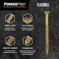 thumbnail image 4 of Tornillos Power Pro One de cabeza plana #10 x 6,5 cm, bronce, 15 unidades, 4 of 6
