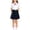 Navy, variant on Girls Preppy Pleated Skirts Elastic Waisted A Line Short Skirt School Uniform Versatile Skirts with Adjustable Buckle Belt