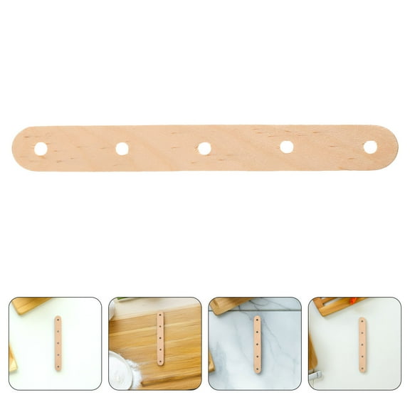 WEUVEB 150Pcs Khaki Craft Sticks with Holes for Model Building, Projects, Arts & Crafts, 5.9 x 0.63 x 0.08 inches