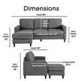 thumbnail image 3 of Serta Harmon Sectional - September Gray, 3 of 11