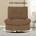 thumbnail image 5 of Nouhaus Swivel Rocker Recline, Rocking Recliner Chair with USB and Type-C Ports, Glider Rocking Recliners Chairs for Nursery, Living Room, 5 of 6