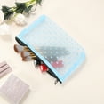 thumbnail image 4 of 1 Pc Women Durable Large Travel Cosmetic Bags for Vacation Business Travel Blue Nylon Mesh, 4 of 4