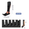 thumbnail image 5 of One Pair Wool Ski Socks for Men Women Youth, Compression Snowboard Socks Knee High Thick Thermal Socks for Cold Weather, 5 of 20
