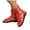 Red, variant on Women's Fashion Studded Gladiator Sandals Lace Up Back Zipper Punk Flat High Top Cut out Casual Party Shoes Brown Size 8