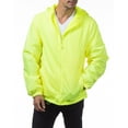 thumbnail image 5 of pro club men's fleece lined windbreaker jacket, 4x-large, safety green, 5 of 5