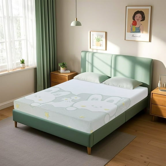 6 Inch Memory Foam Mattress [New Version], Full Fiberglass free, Medium Firm Feel, Zoned Pressure Relief, Certified Safe Foams & Fabric, Mattress in A Box