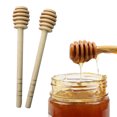 thumbnail image 4 of Ounissouiy Barra agitadora de miel de alta calidad, tarro con asa para mezclar, cuchara práctica, 50 Uds., cucharón de madera, palo largo para Cocina y Comedor No.04, 4 of 5
