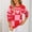#1Red, variant on Byworldtasic Valentine Knitted Sweater for Women Heart Print Knit Pullover Sweater Long Sleeve Round Neck Love Pattern Sweaters