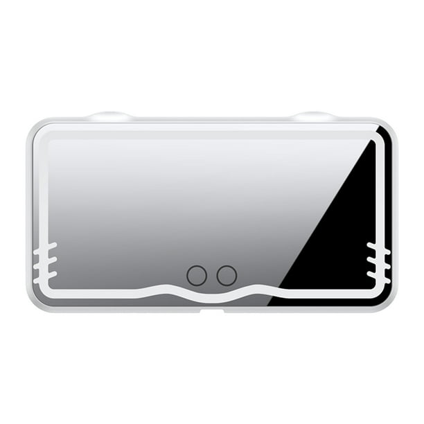 Led Tiras de Luz Nuevo Blanco Led Coche Belleza Espejo Tacto Atenuación Tres Colores Fuente de Luz Espejo de Alta Definición Coche Parasol Retrovisor Espejo con Luces