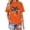 A1-Orange713, variant on XIAONU Western Feather Graphic Print T Shirt for Women Crew Neck Short Sleeve Vintage Casual Tee