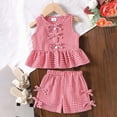 thumbnail image 2 of CAUYDY Toddler Girls Short Sets Outfits Short Sleeve T-Shirt Tops and Elastic Shorts Sets 2Pcs Baby Girl Clothes Set kids For 6 12 18 24 Months 2T 3T 4T 5T (Sizes 18-24 Months,H03-Red), 2 of 9