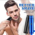 thumbnail image 3 of Rotating One Blade Mini Shave Portable Electric Shaver For Men Beard Razor Shaver Face Body Hair Trimmer Shaving Machine, 3 of 5