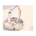thumbnail image 3 of Anillos para mujer, regalos para mujer, anillos de pareja de sol y estrella, anillos de pareja para hombres y mujeres, sombra de ojos, 3 of 5