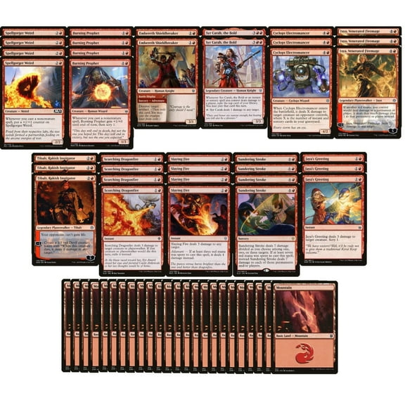 Red Burn Deck - Aggressive - Very Powerful - 60 Card - Modern MTG NM/M!