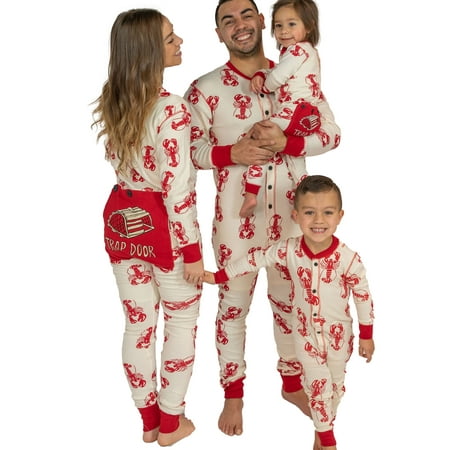 

LazyOne Flapjacks Matching Pajamas for the Dog Baby & Kids Teens and Adults (Lobster Trap Door X-SMALL)