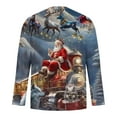 thumbnail image 4 of Stamzod Christmas Gifts Plus Size Sweatshirts for Men Long Sleeve Streetwear Sports Men Clothing Christmas Print Pullover Fall Winter Trendy Tops on Clearance, 4 of 5