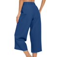 thumbnail image 6 of Yubnlvae Women's Wide-Leg Barrel Pants with Elastic High Waist Stylish Palazzo Trousers for Business & Casual Wear (A | L), 6 of 9