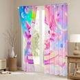 thumbnail image 3 of Castle Fairy Salamander Curtains Pack of 2 (42x84 Each),Love Heart Curtains Blackout, 3 of 6