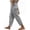 Grey, variant on OIOLOYJM Womens Gingham Pants Summer Lounge Plaid High Elastic Waist PJ Bottom Pants Casual Wide Leg Beach Travel Vacation Trouser with Pockets Gray 2XL