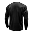 thumbnail image 5 of Blusa de hombre Tops de verano de manga larga Camisetas Henley Camiseta lisa para hombre Camiseta básica con cuello redondo de ajuste regular, 5 of 5