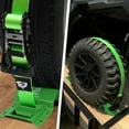 thumbnail image 6 of UTV Wheel Chock Tie-Down Kit - 4,500lb Break Strength  Trailer  Straps System - 4Pack 2" ' E Track Ratchet Straps for SXS, UTV, ATV,  (Bright ), 6 of 7