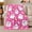 Sweet Pink Ghosts Moons Stars Hearts Lollipops Whimsical, variant on Kawaii Ghosts Pumpkins Peach Scene Cute Playful Illustrative, Playful Halloween Scene, Warm Flannel Blanket for Living Room and Reading Nook, Art Lovers Halloween Gift, Playful Home Decor