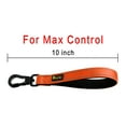 thumbnail image 5 of Plutus Pet Short Dog Leash, Reflective Nylon Padded Handle, Strong Traffic Pet Leash with Carabiner Clip, for Medium Large Dogs (10", Orange), 5 of 6