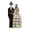 C, variant on Wedding Couple Resin Figurine Gothic Bride & Groom Fine Statue Halloween Tabletop Mantel Decor Wedding Cake Topper Ornament Decoration,1pack