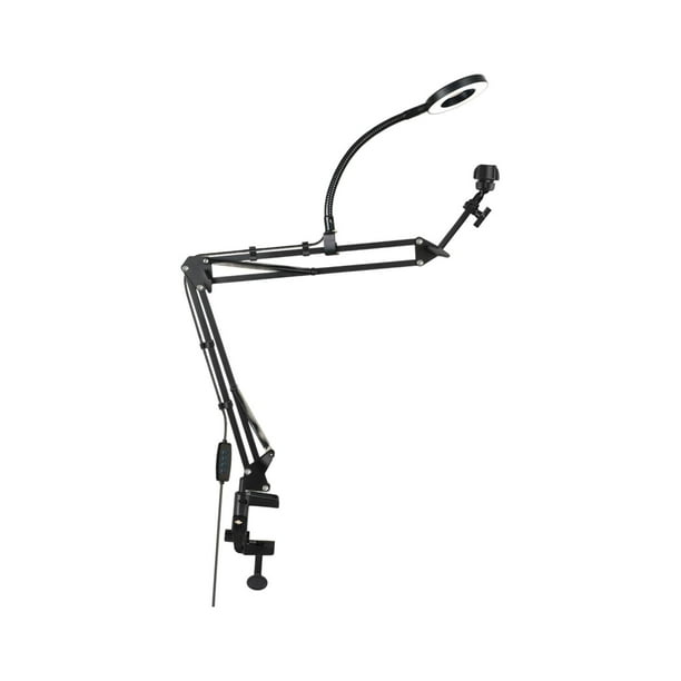 Soporte extensible para teléfono, soporte flexible multiusos, altura ajustable, soporte para selfies, soporte para tableta para cocina, cama, mesa Luz 9cm