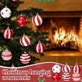 thumbnail image 5 of DAMAI 24 Pcs Red and White Christmas Balls Ornaments for Tree 1.2 Inch Peppermint Candy Cane Polka Dot Stripes Christmas Tree Decorations Shatterproof Xmas Baubles for Home Wreath Party Decor, 5 of 7