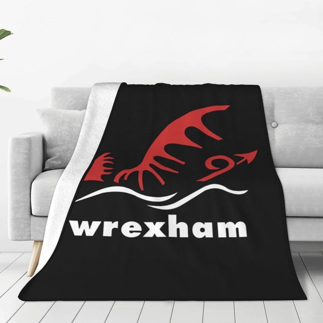 Manta polar Wrexham Wales Red Dragon Wrecsam Cool England, súper suave y acogedora, manta de franela ligera y cómoda, mantas de felpa cálidas para sofá, sofá y cama