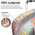 thumbnail image 5 of Lunch Bag Lunch Box for Women Reusable Insulated Lunch Cooler Bags,Large Capacity for Work Travel Picnic,Water-Resistant Pioneer Colorful Floral Lunch Tote Bag Gifts for Woman Mom Pink, 5 of 6