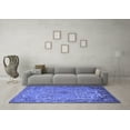 thumbnail image 3 of Ahgly Company Indoor Round Medallion Blue Traditional Area Rugs, 3' Round, 3 of 4