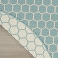 thumbnail image 6 of Nourison Reversible Indoor Outdoor 8' x Round Aqua Modern Rug, 6 of 10