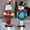 C, variant on TopLLC Christmas Santa Claus Snowman LED Light Christmas Outdoor Decoration Glowing Santa Claus Snowman With Lights Garden Yard Decoration Insert