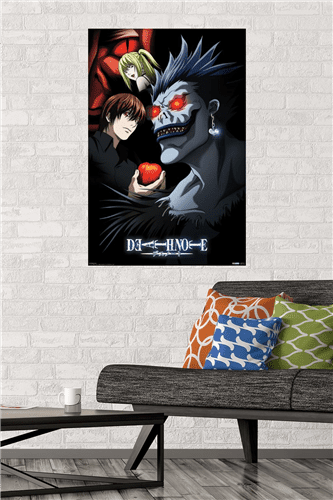 Quadro decorativo poster Death Note personagens em Promoção na Americanas