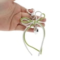 thumbnail image 4 of Unique Bargains 1 Pc Handbag Charms Keychains PU Bow Bag Accessories White Green, 4 of 5