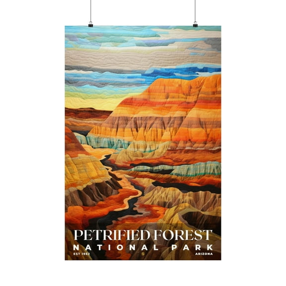 ELNEIT - Petrified Forest National Park Poster, Unframed Matte Paper, S09