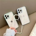 thumbnail image 6 of Compatible with iPhone Case,Luxury Colored Border Frame Edge Clear Soft Shockproof Cover Women Girls Phone Case (White,iPhone 11), 6 of 6