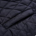 thumbnail image 4 of Xdegoge Mens Quilted Jacket with Corduroy Collar Lightweight Zip Up Coat Long Sleeve Fall Winter Casual Warm Outerwear with Pocket, 4 of 9