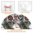 thumbnail image 4 of Yiaed Skulls Roses Print Christmas Tree Skirt , Tree SkirtsTree Mat for Christmas Winter Holiday Indoor Decorations-30", 4 of 7