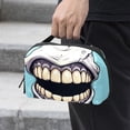thumbnail image 2 of Tiny Teeth Waterproof Oxford Cloth Storage Pouch Cable Organizer Cord Organizer Travel Small Bag 5.9x9.44x3.14 in, 2 of 6