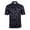 Black/Gray, variant on Monterey Club Men's Geometric Print Tailored Collar Short Sleeve Golf Polo Shirt #3522