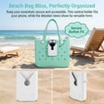 thumbnail image 2 of 6Pcs Bogg Bag Accessory Set White Insert Pouch Phone Holder Hooks Keychain for Beach Tote Gift, 2 of 8